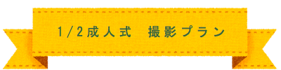 1/2成人式　撮影プラン
