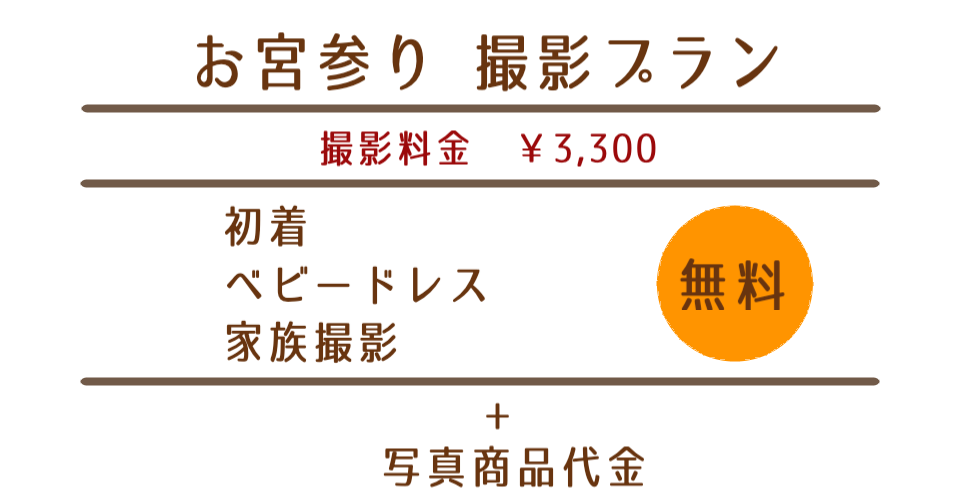 お宮参り撮影プラン