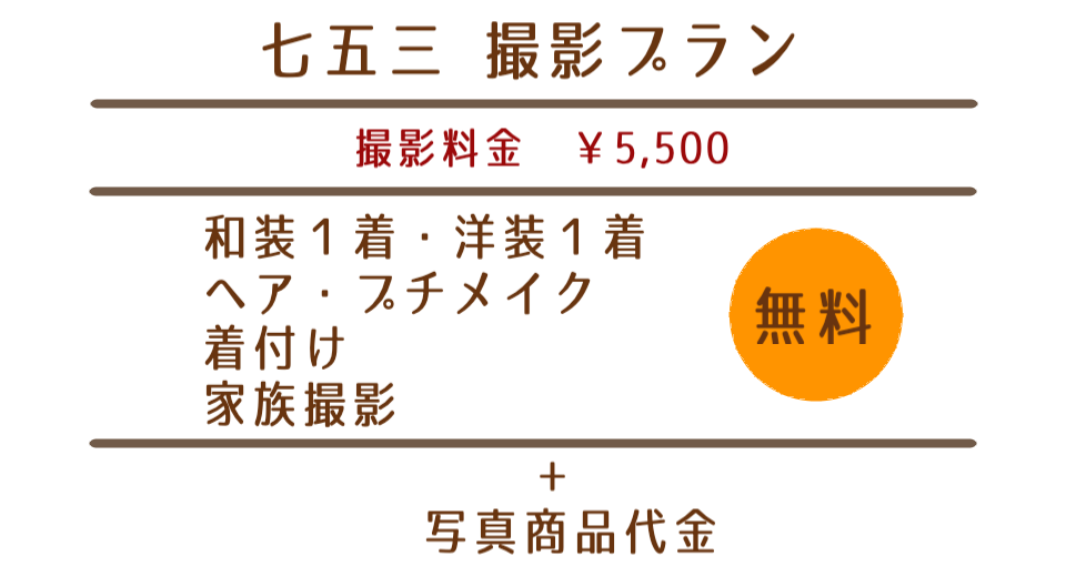 七五三撮影プラン